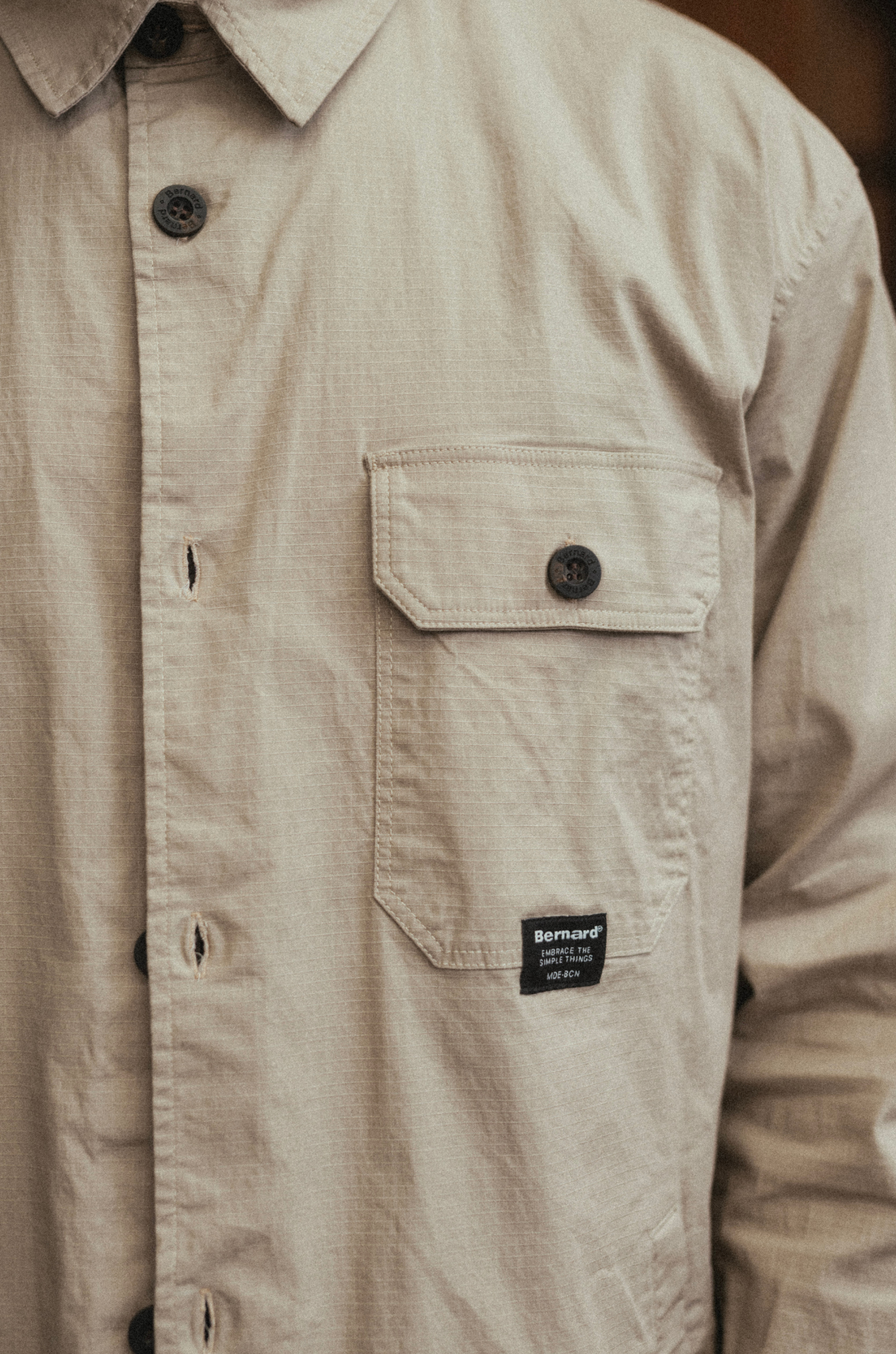 Camisa cortavientos Camden - Stone