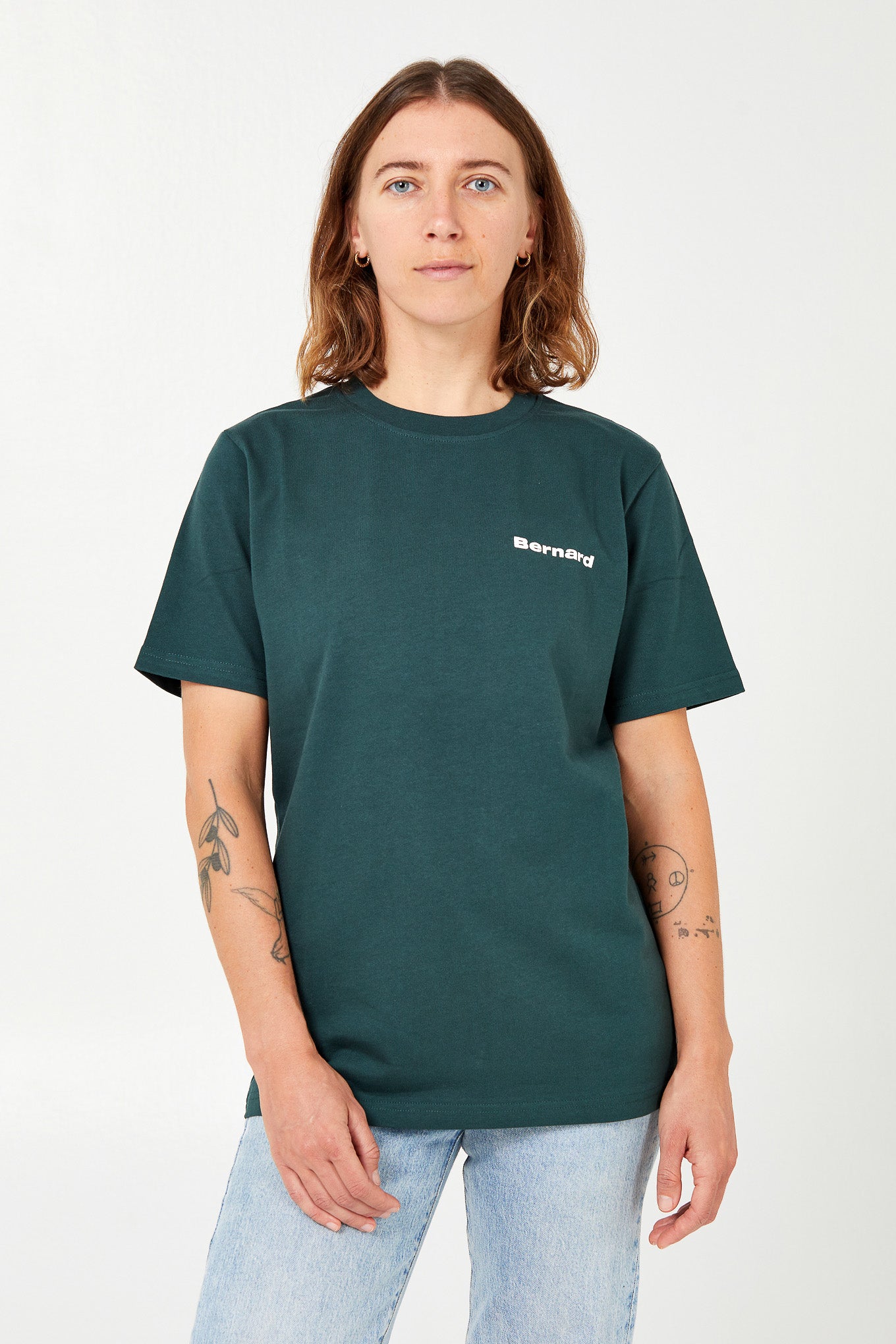 Camiseta Regular - Verde Oscuro