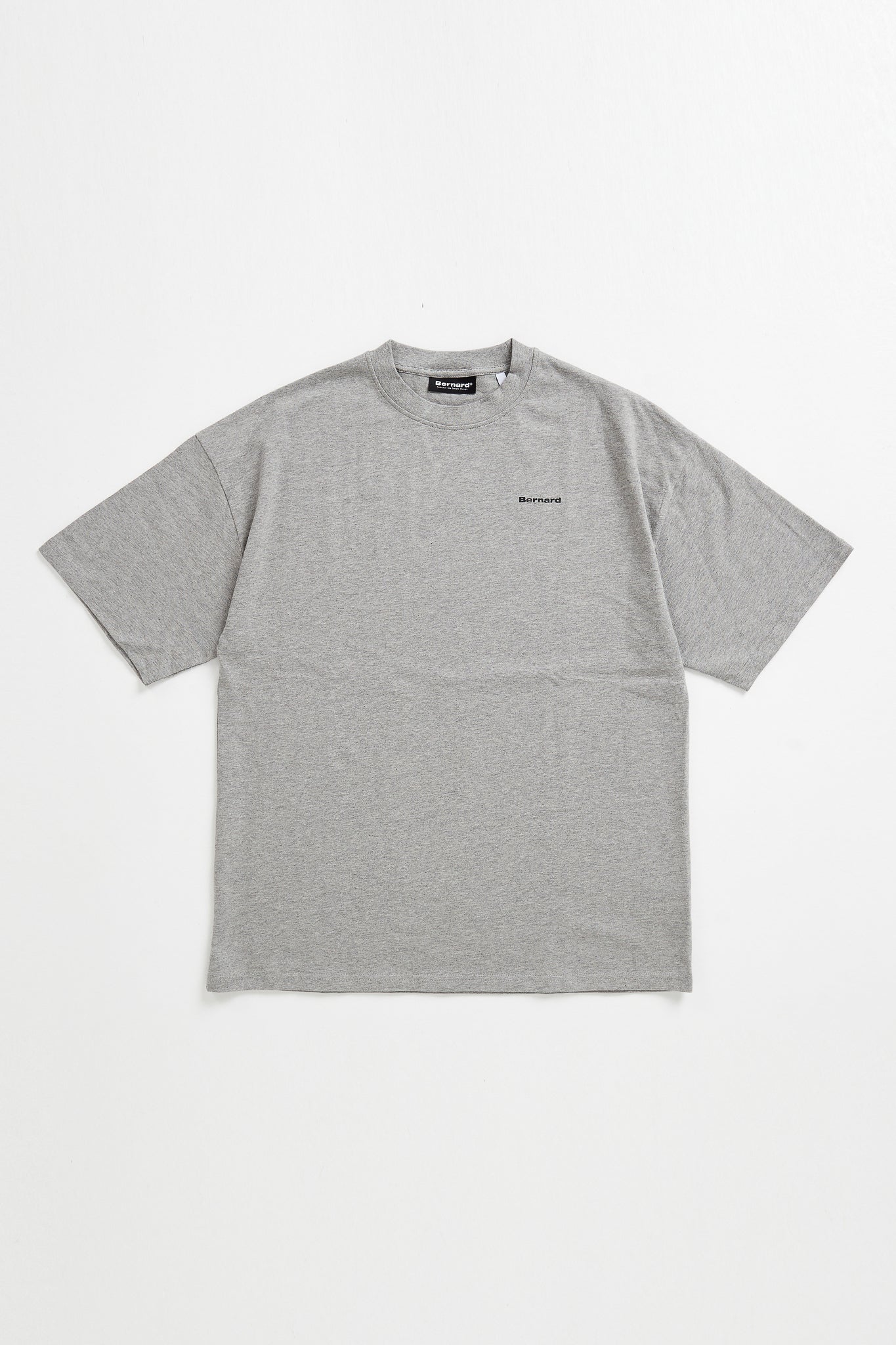 Camiseta Oversize Small Logo - Gris Jaspe