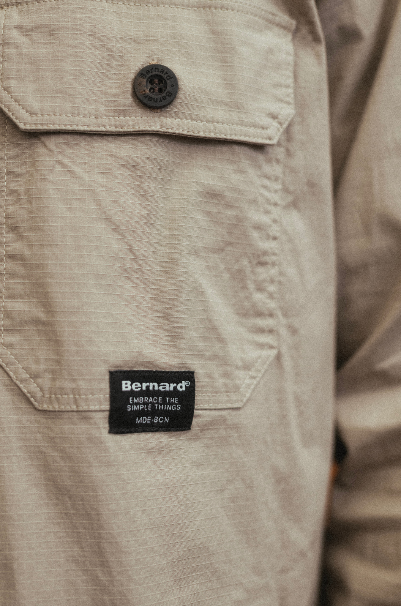 Camisa cortavientos Camden - Stone