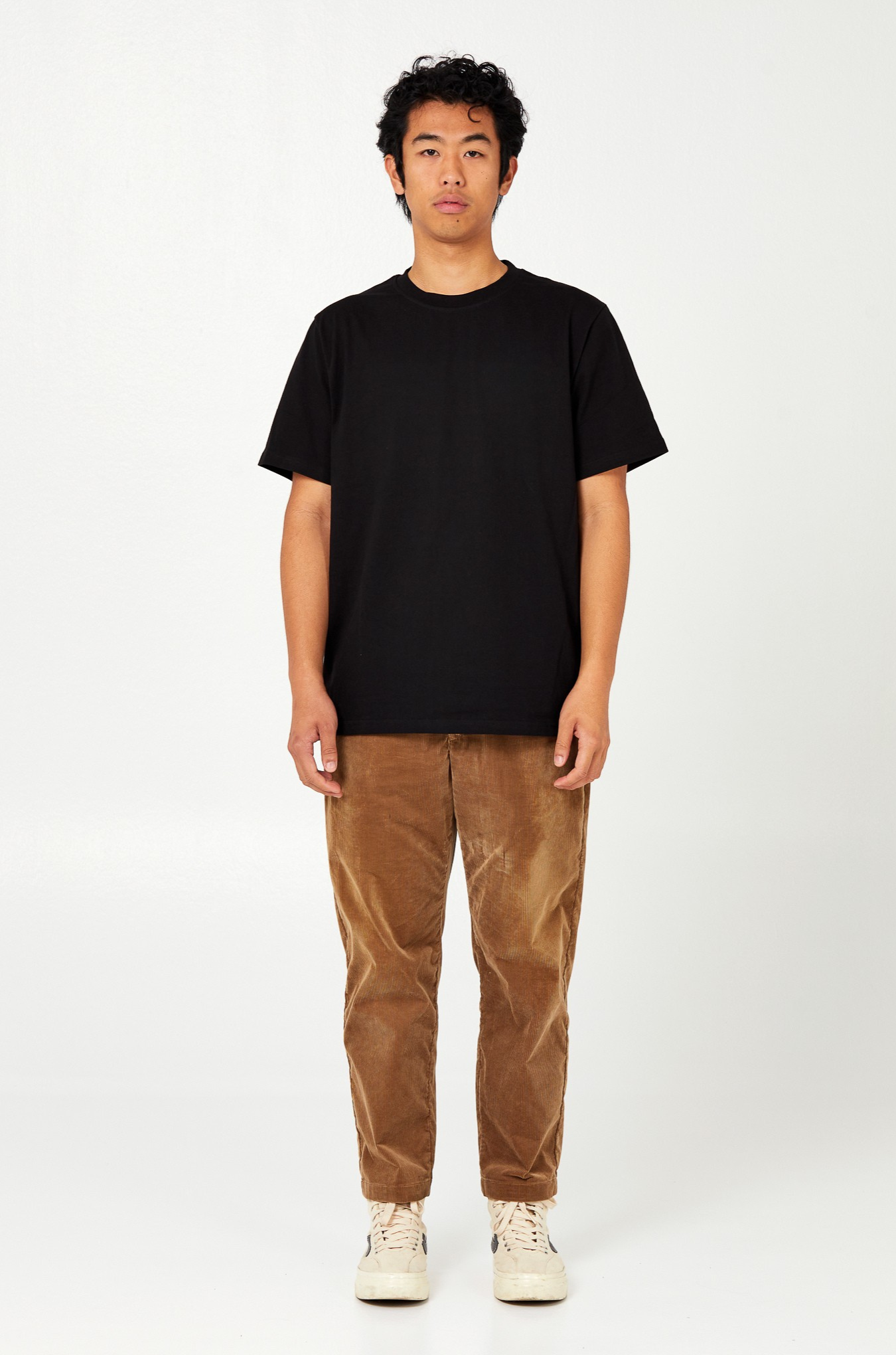 Camiseta Regular Sin Logo - Negra