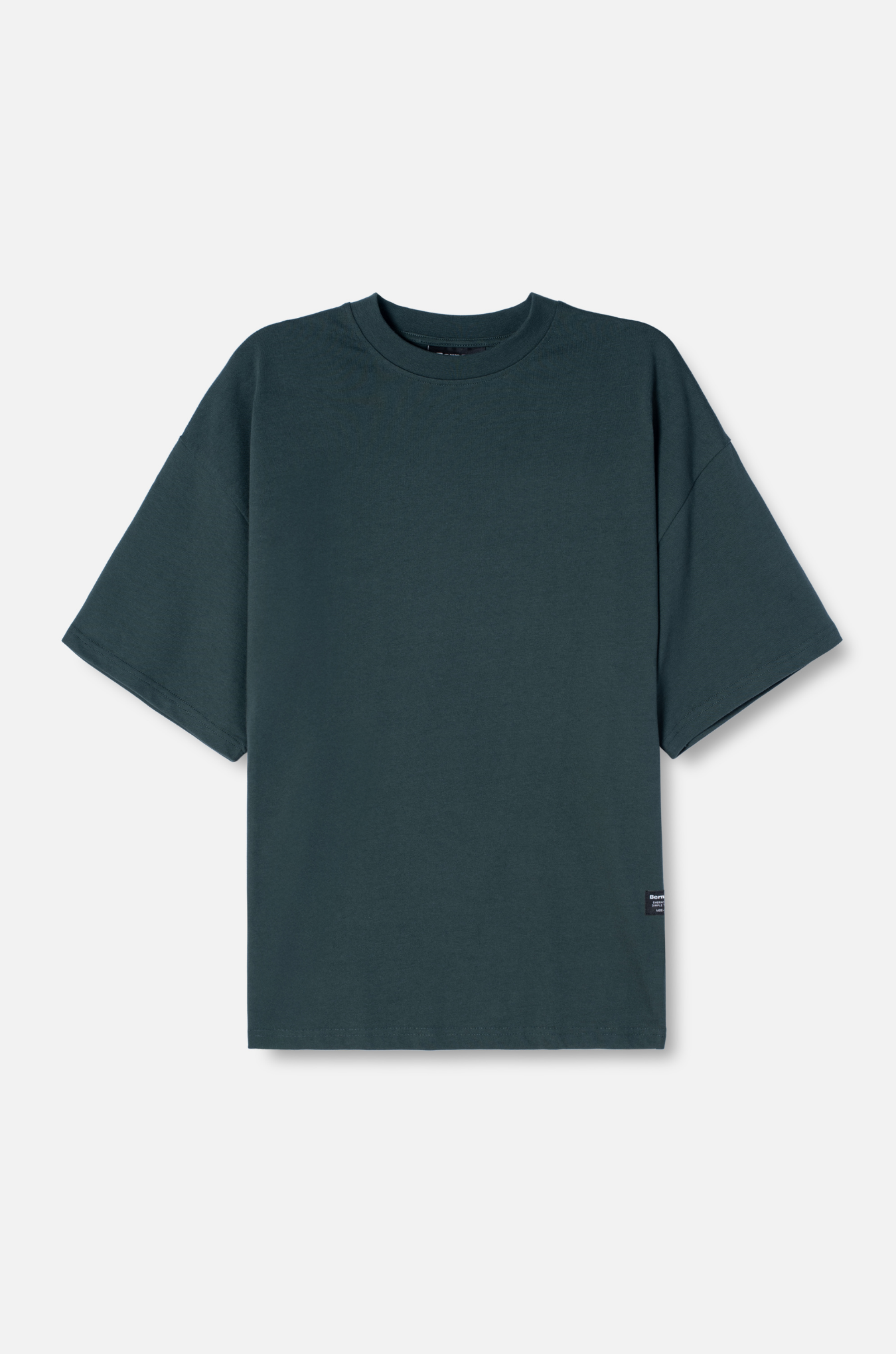 Camiseta Boxy Sin logo - Verde Oscuro