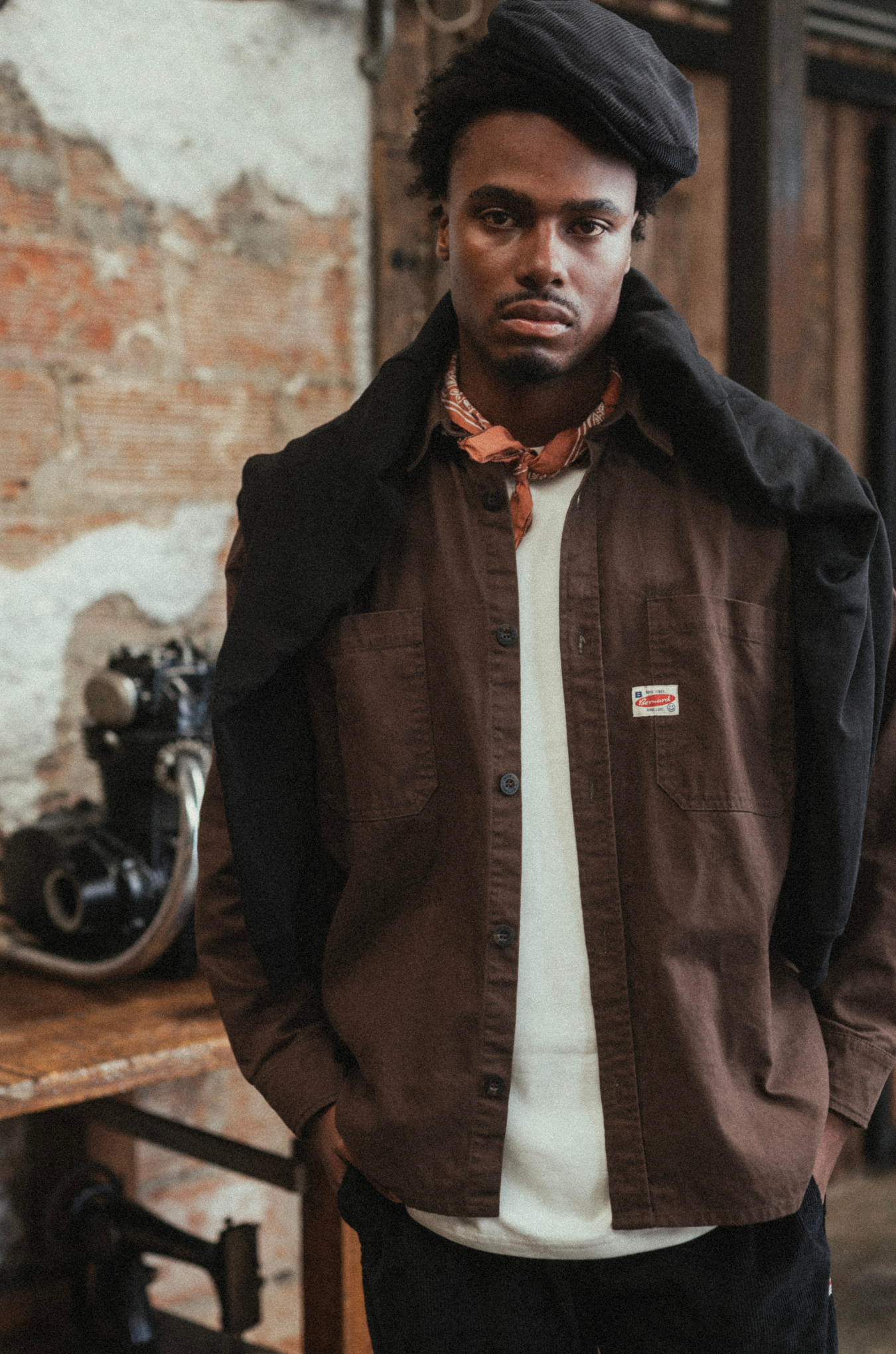 Camisa Dustin Drill Overshirt - Cafe