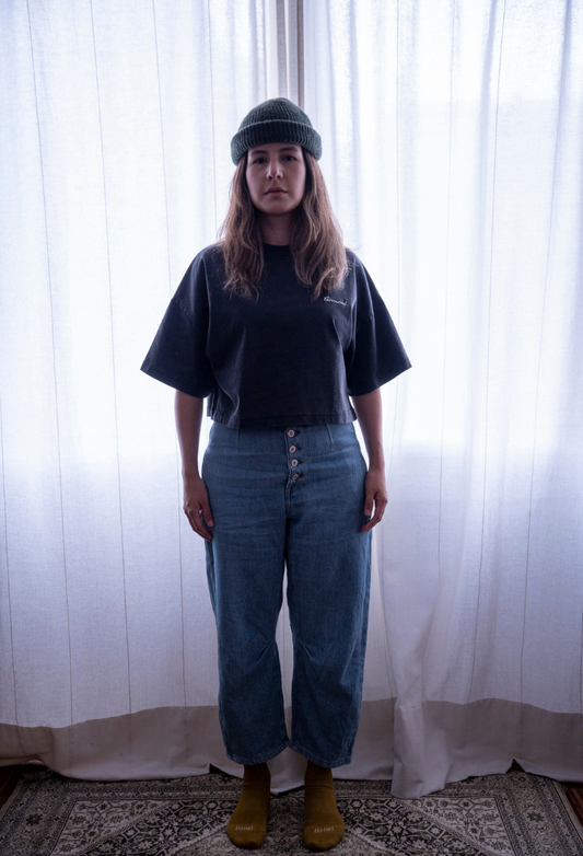 Camiseta Cropped Oversize Tee Mujer