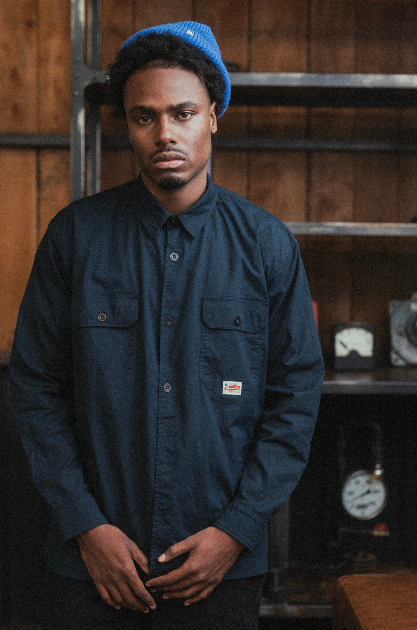 Camisa Cortavientos Camden - Navy