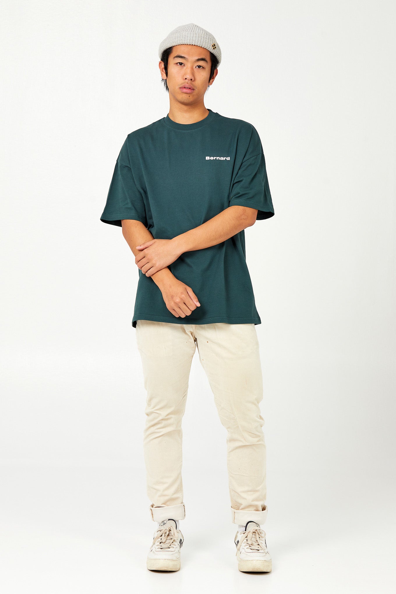 Camiseta Oversize - Verde Oscuro