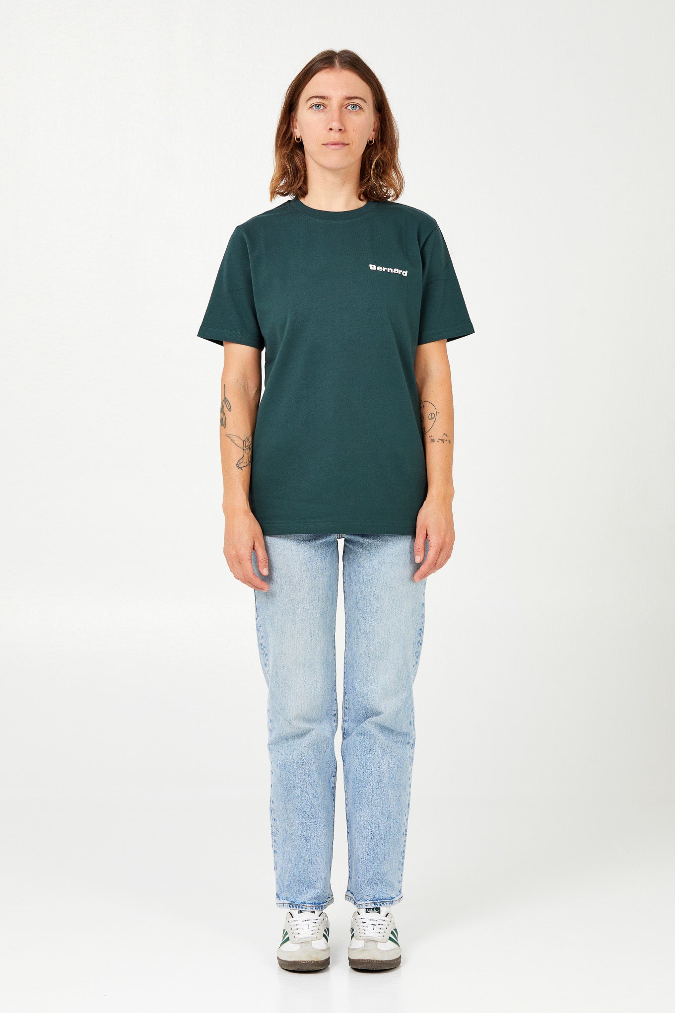 Camiseta Regular - Verde Oscuro