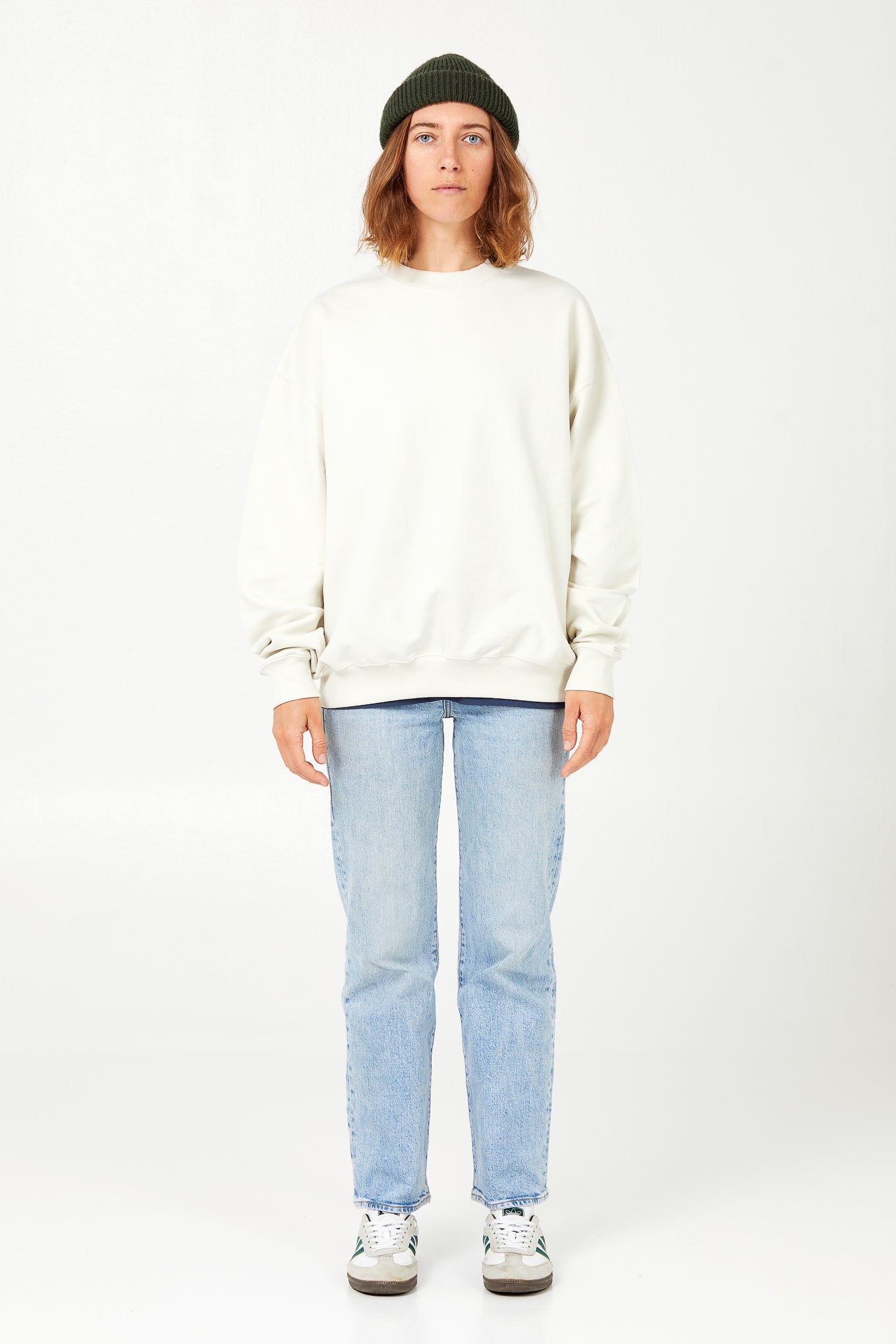 Buzo Oversize Sin Logo - Vintage White