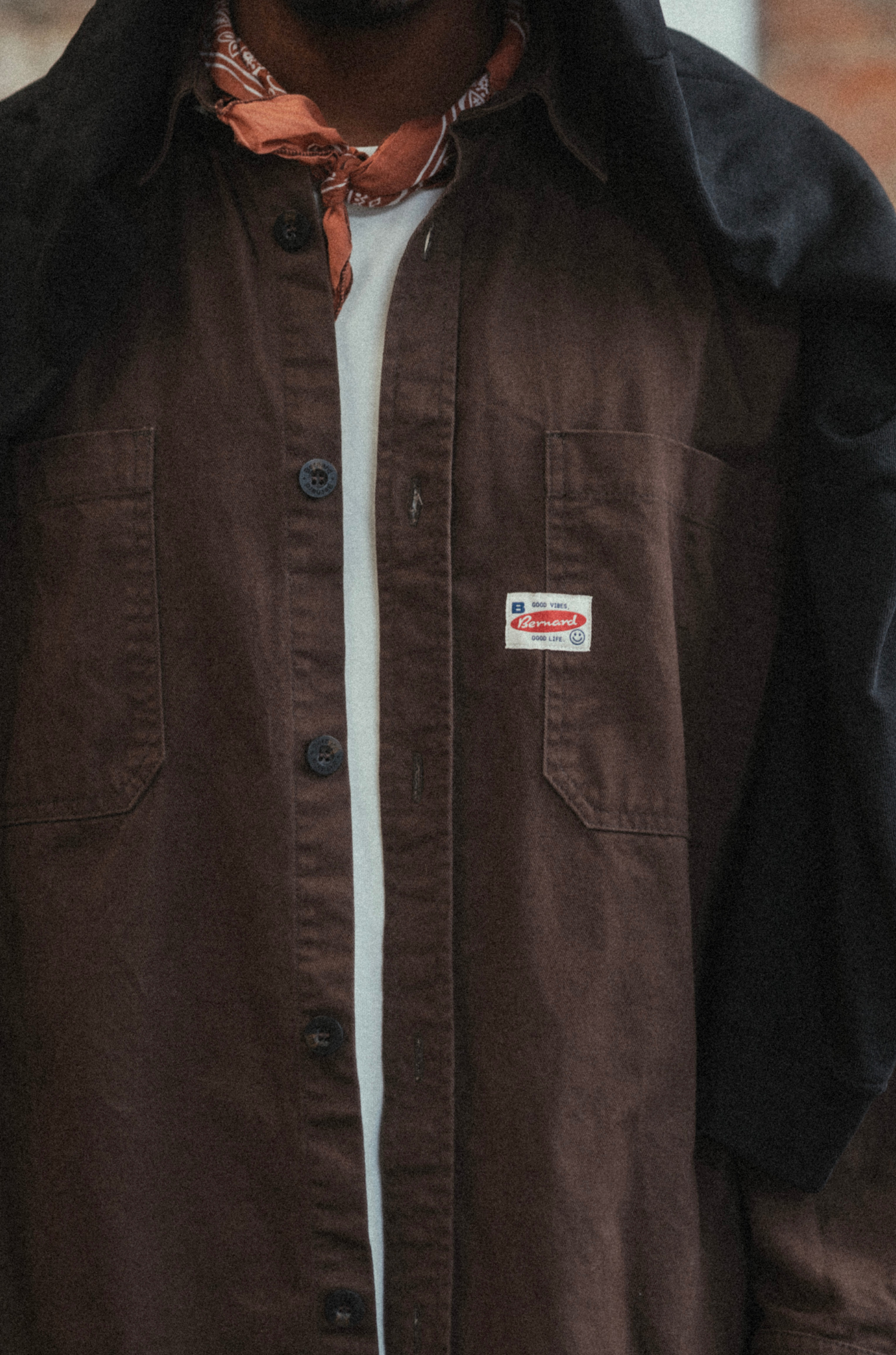 Camisa Dustin Drill Overshirt - Cafe
