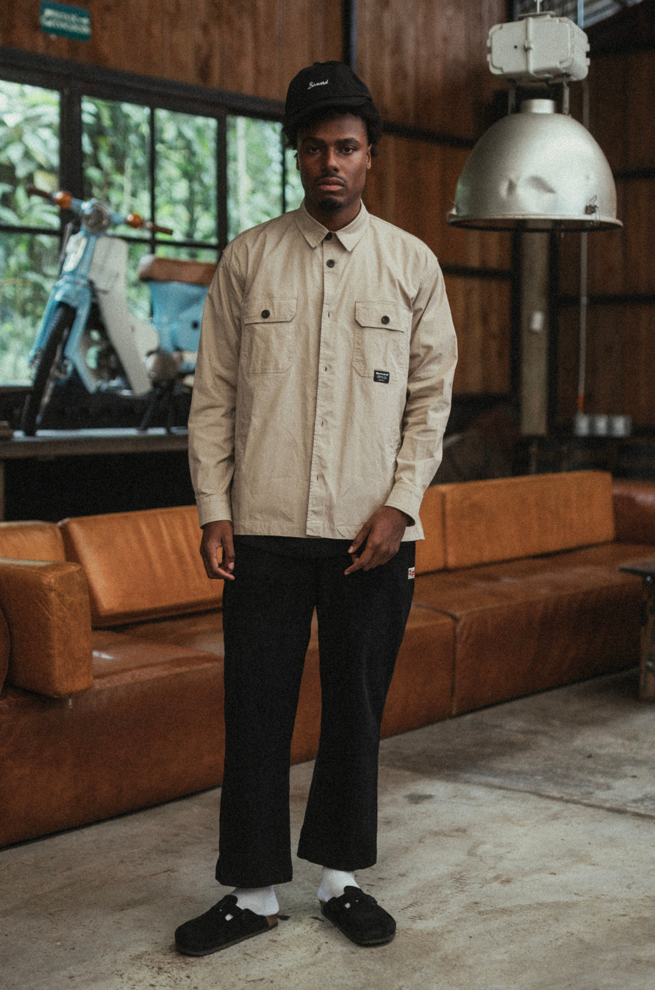 Camisa cortavientos Camden - Stone