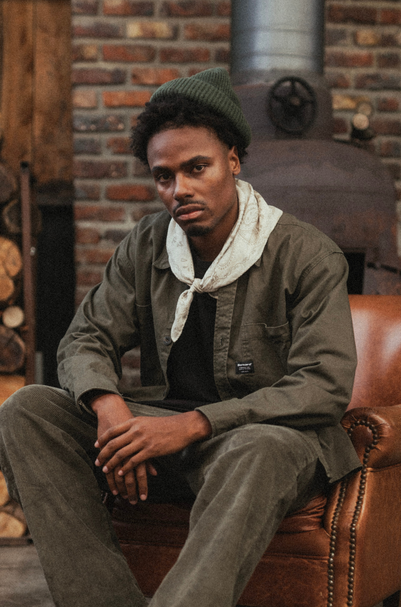 Camisa Dustin Drill Overshirt - Olive