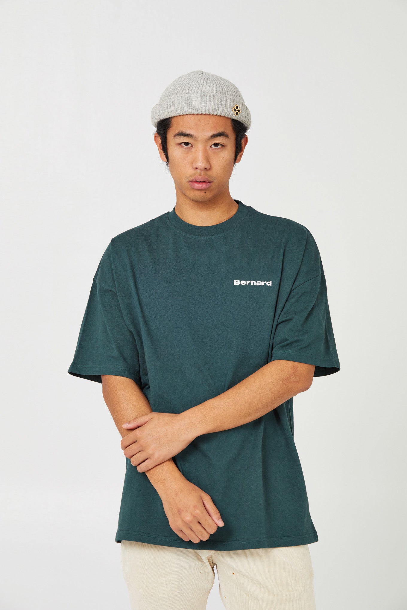 Camiseta Oversize - Verde Oscuro