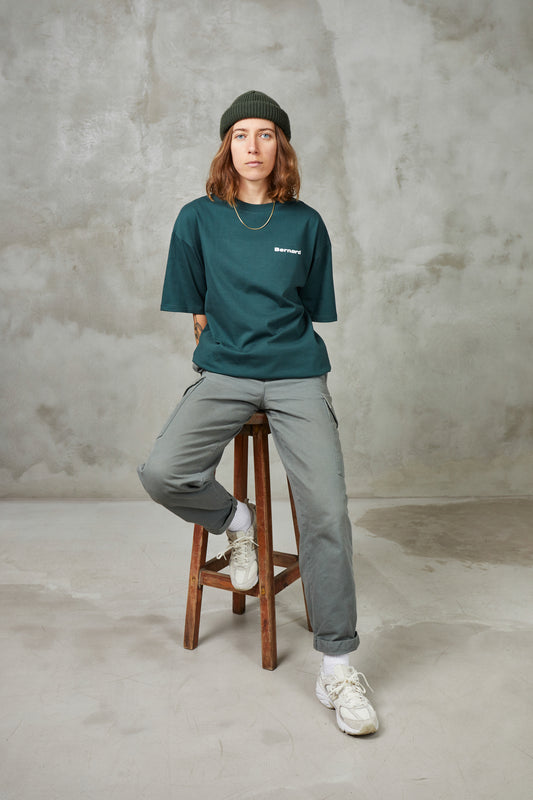 Camiseta Oversize - Verde Oscuro