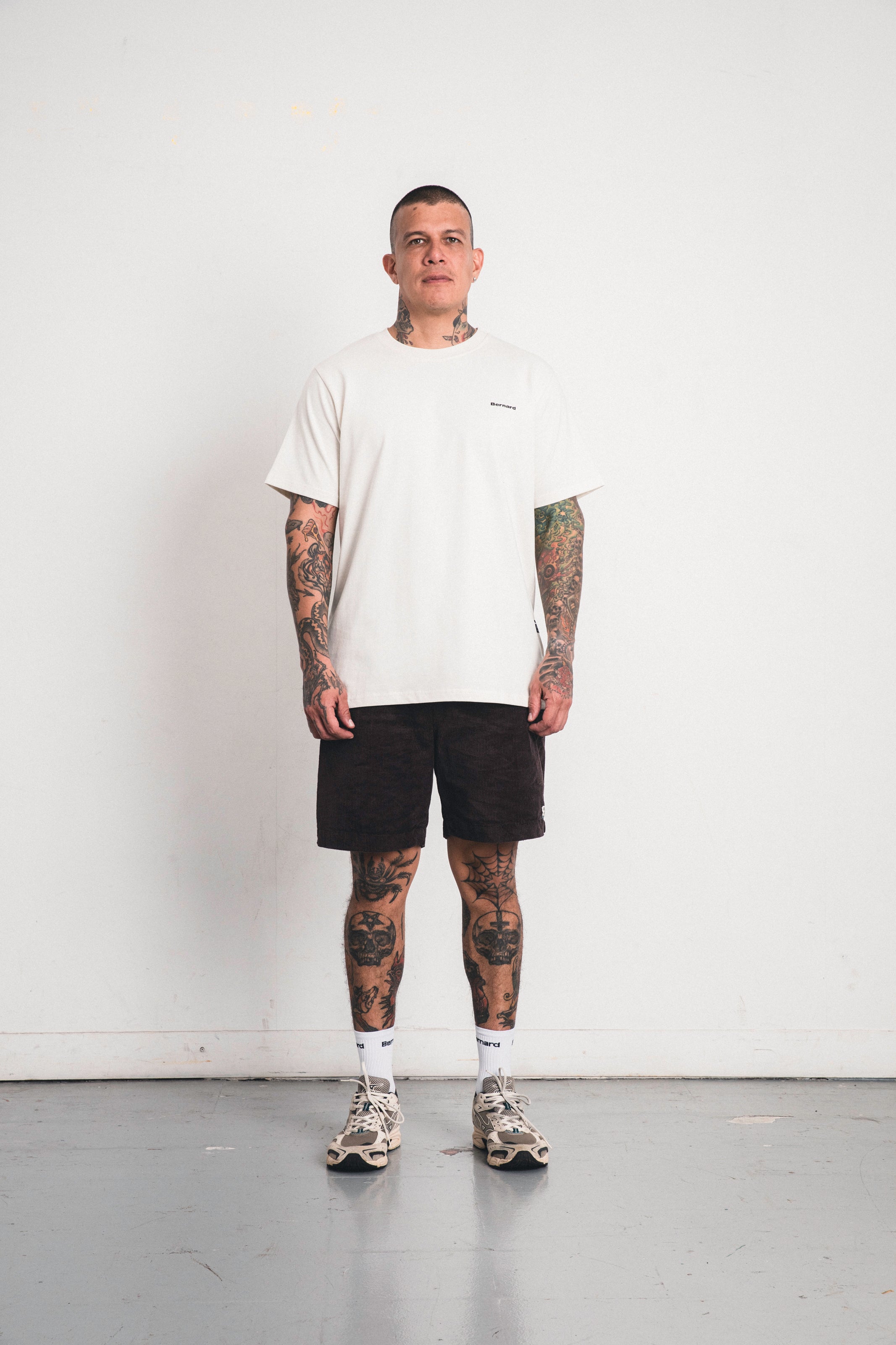 Camiseta Regular Small Logo - Vintage White