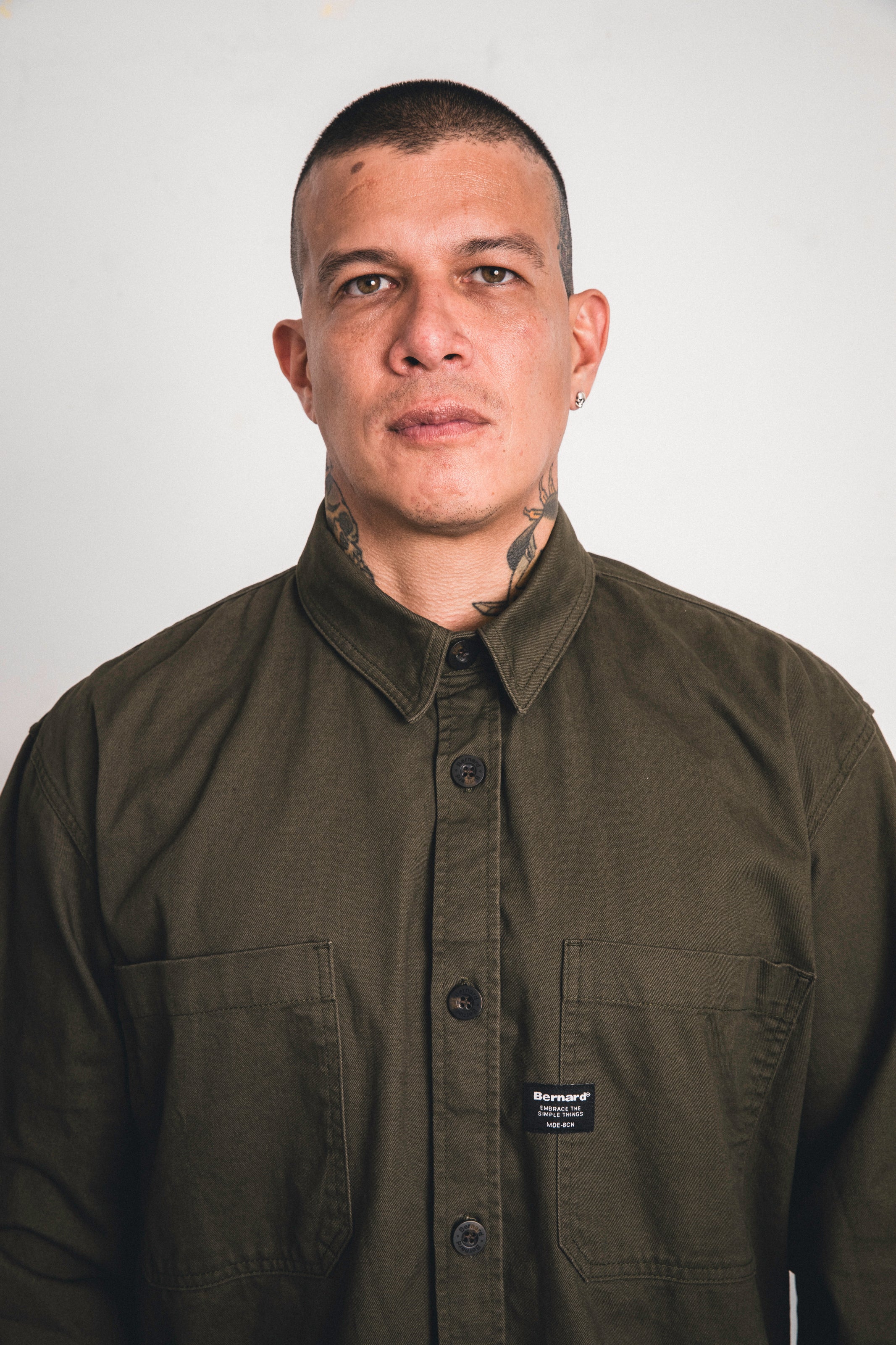 Camisa Dustin Drill Overshirt - Olive