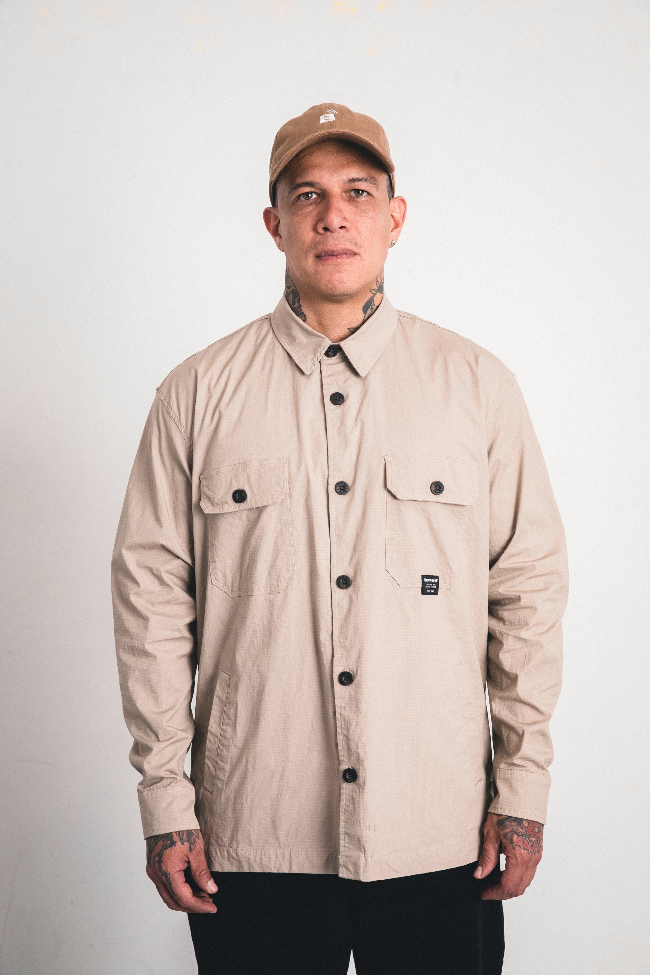 Camisa cortavientos Camden - Stone
