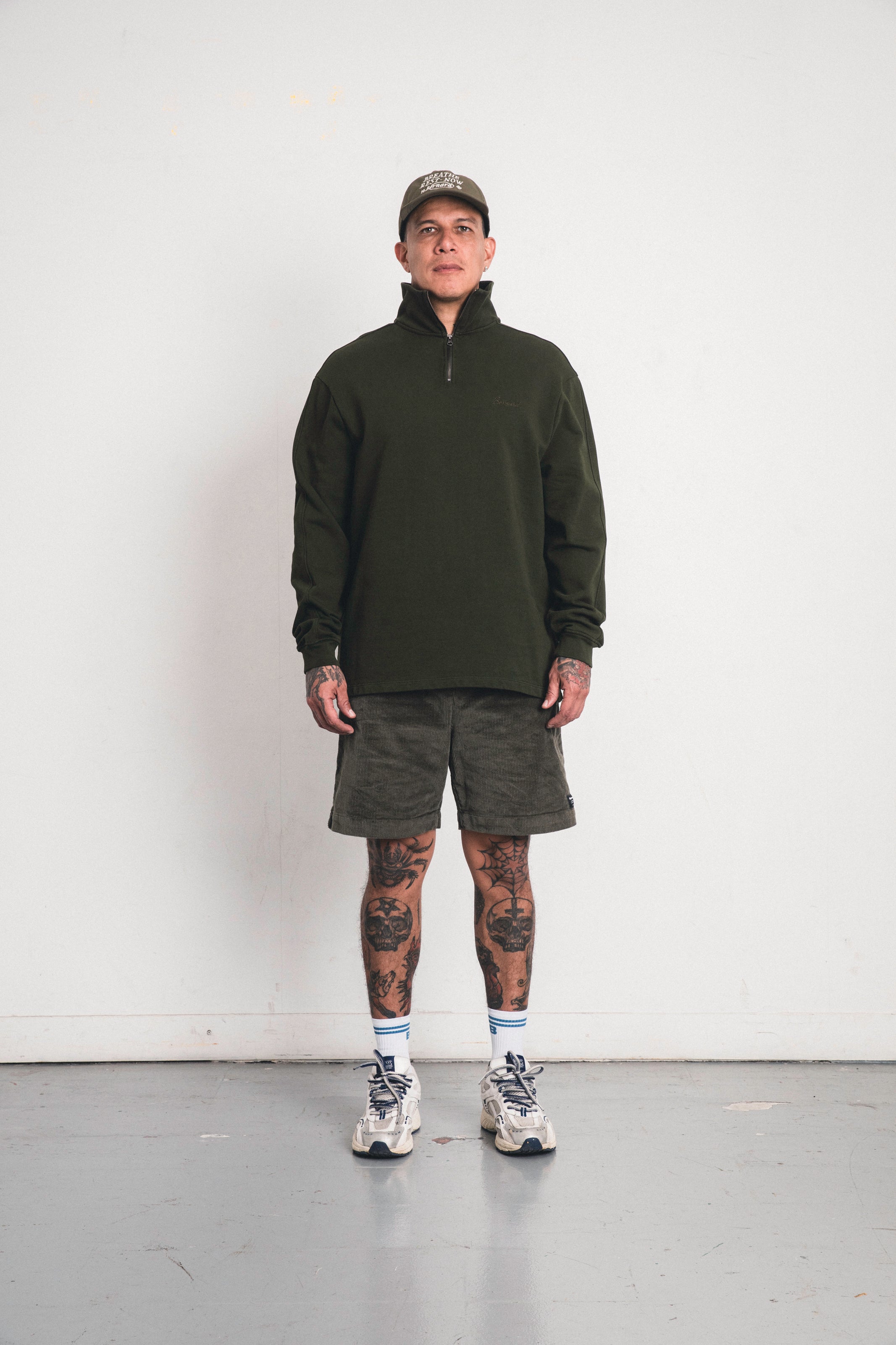 Buzo Quarter Zipp Classic - Olive