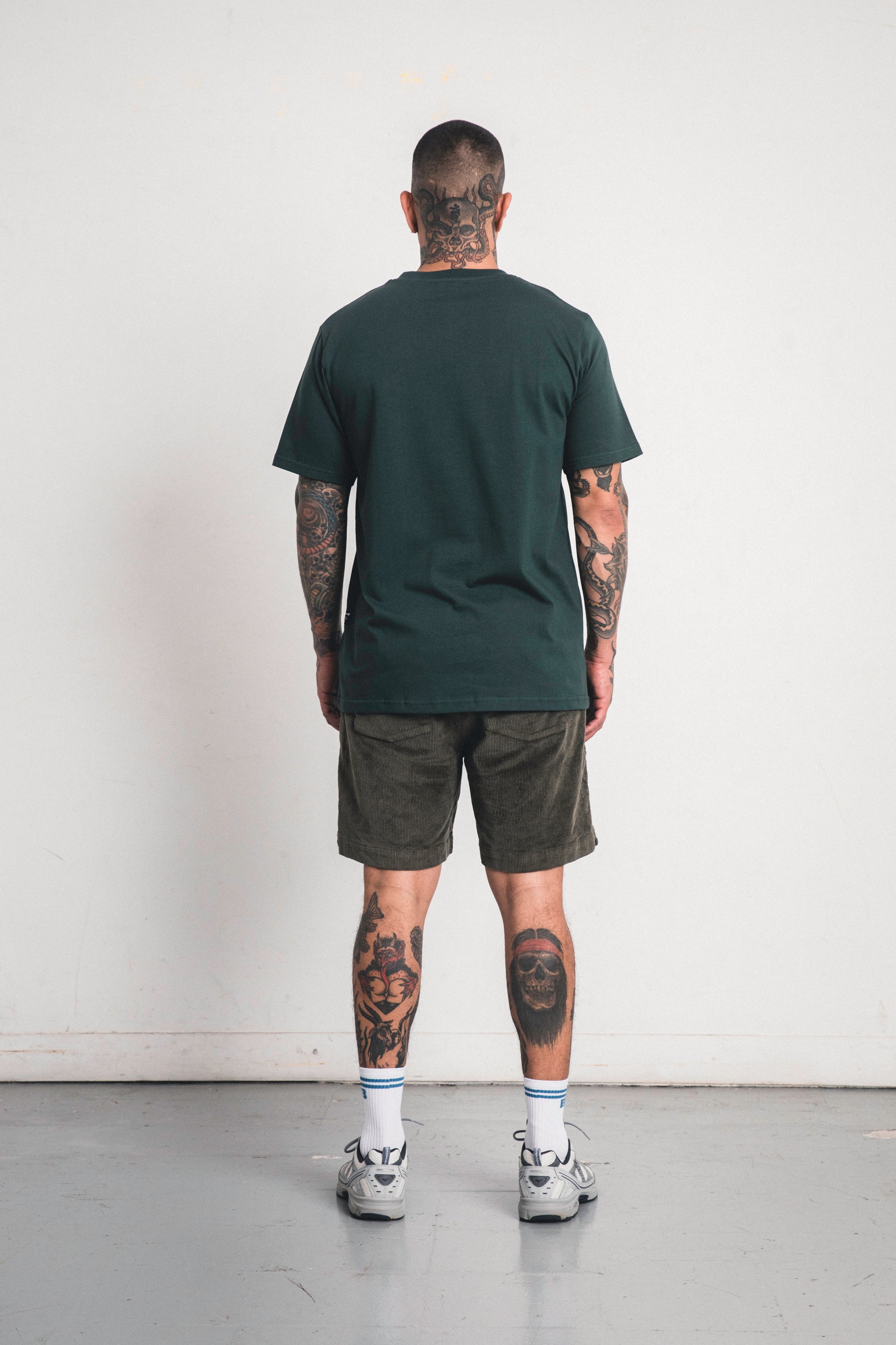 Camiseta Regular Small Logo - Verde Oscuro
