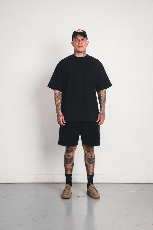 Camiseta Oversize Sin Logo - Negra