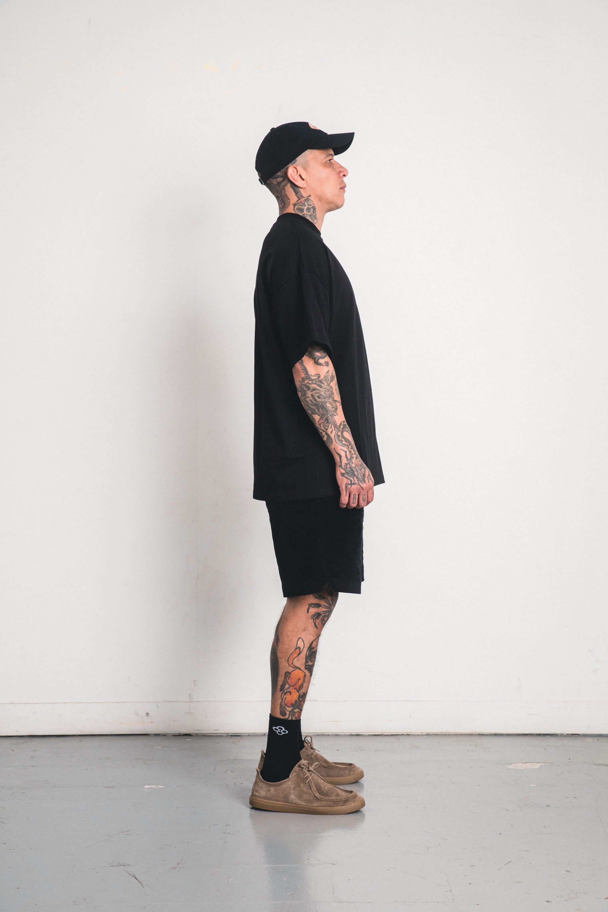 Camiseta Oversize Sin Logo - Negra