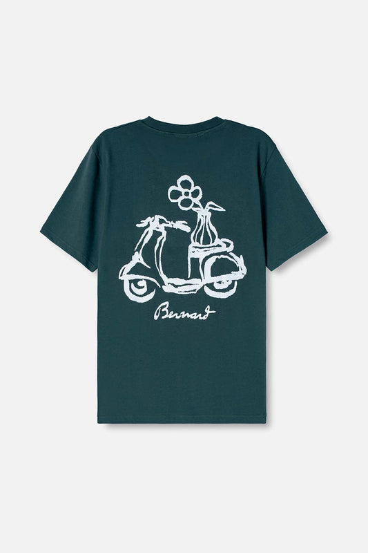 Camiseta Regular Vespa - Verde Oscuro