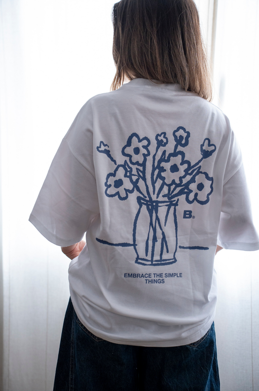 Camiseta Flowers Oversize Unisex