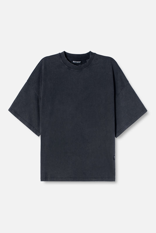 Camiseta Boxy Sin logo - Vintage Black
