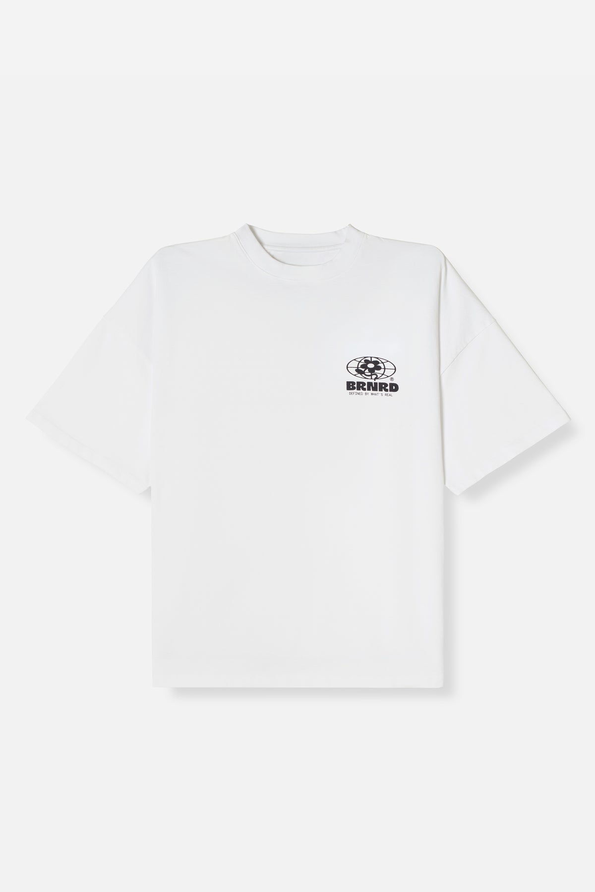 Camiseta Boxy World & Flower -  Cruda