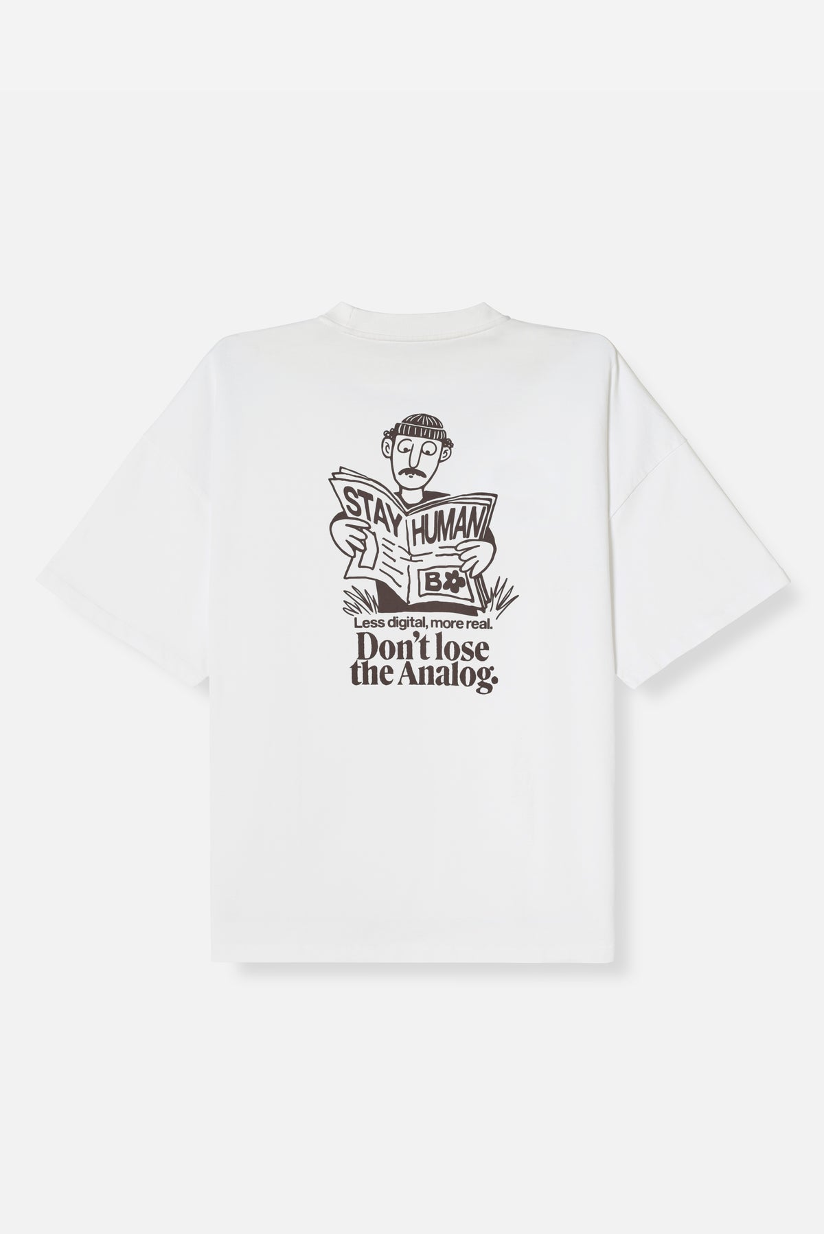 Camiseta Oversize Dont Loose Analog - Cruda
