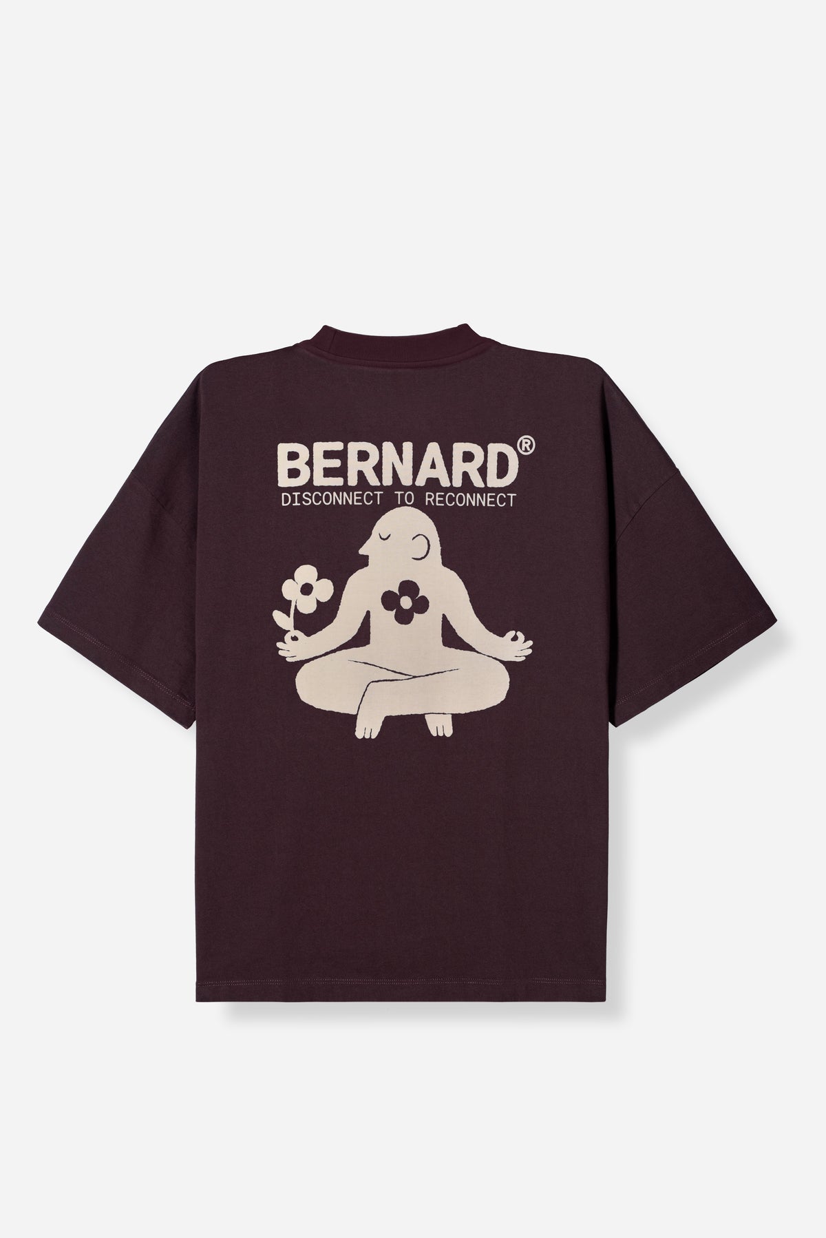 Camiseta Oversize Meditation -  Vino