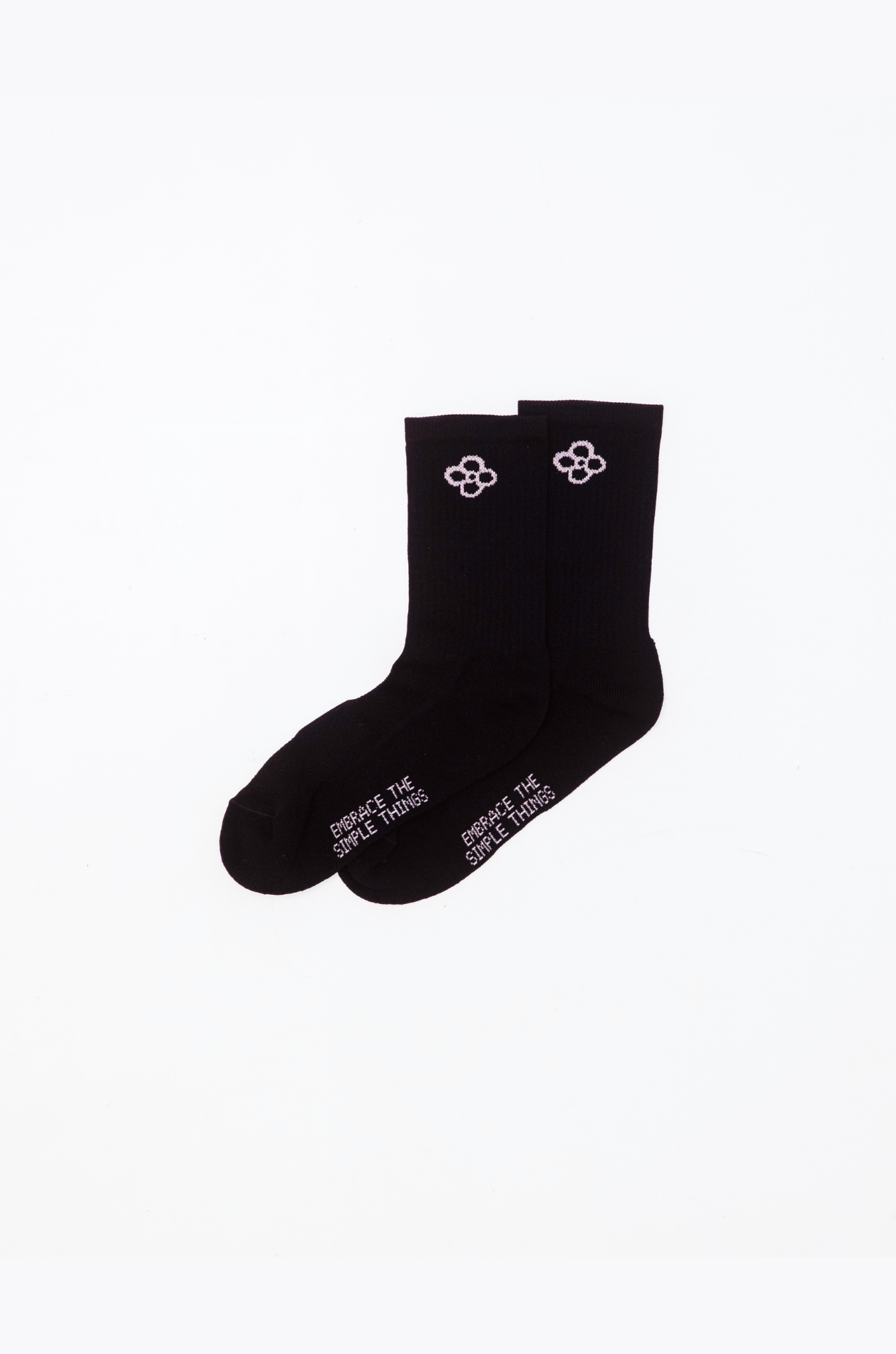 Medias Flower - Negras
