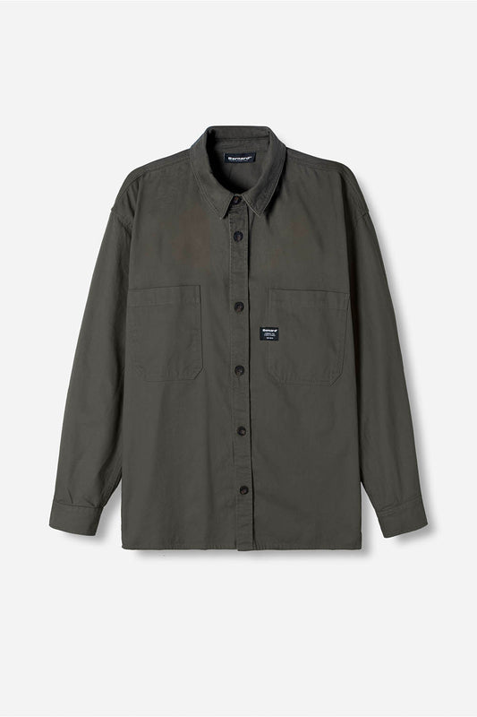 Camisa Dustin Drill Overshirt - Olive