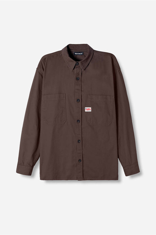 Camisa Dustin Drill Overshirt - Cafe