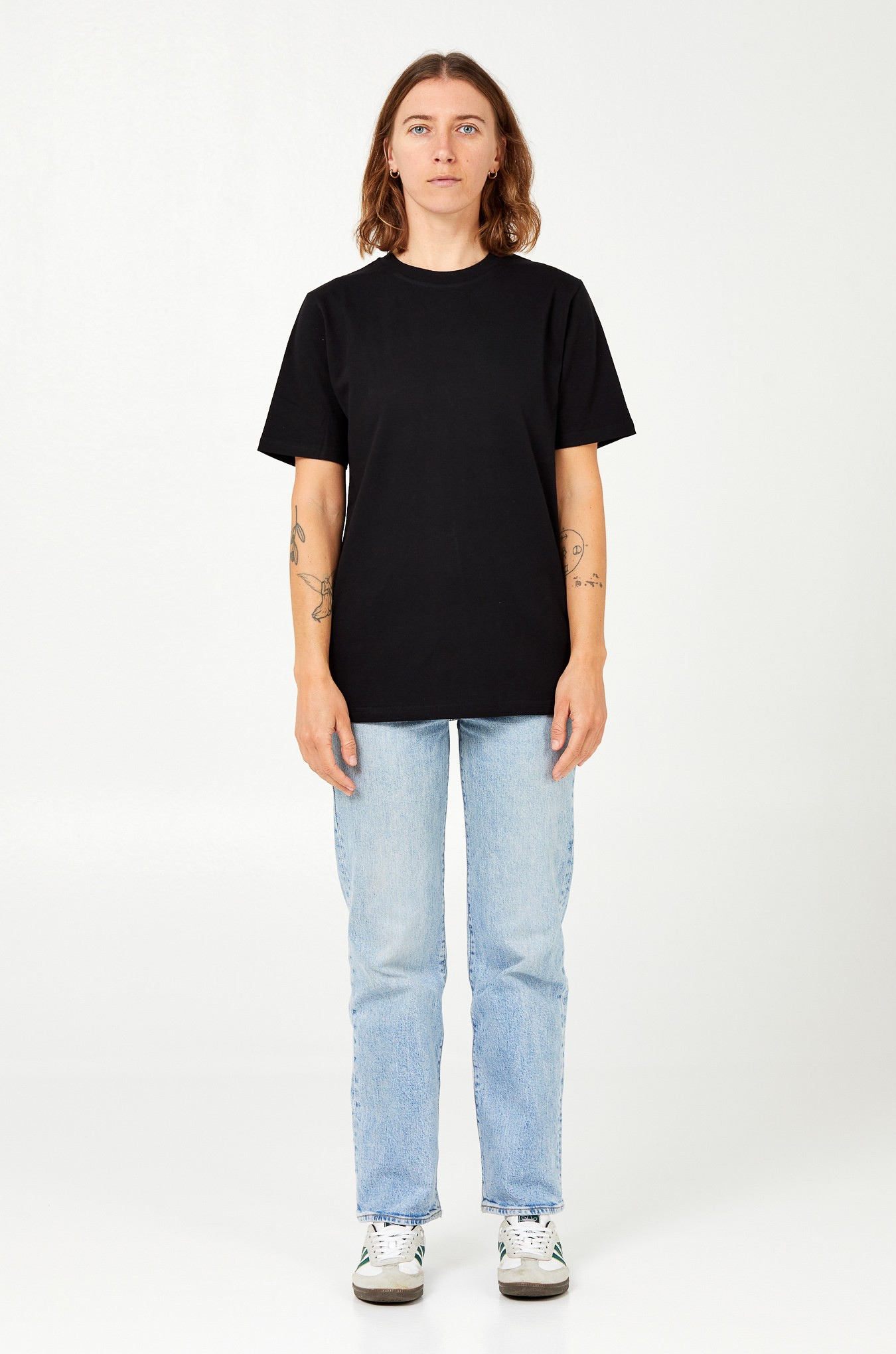 Camiseta Regular Sin Logo - Negra