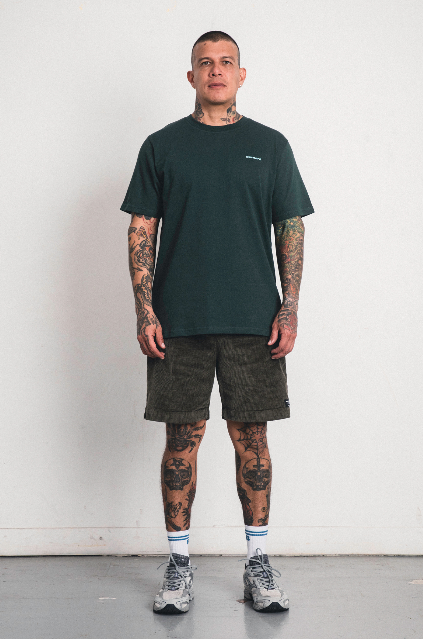 Camiseta Regular Small Logo - Verde Oscuro
